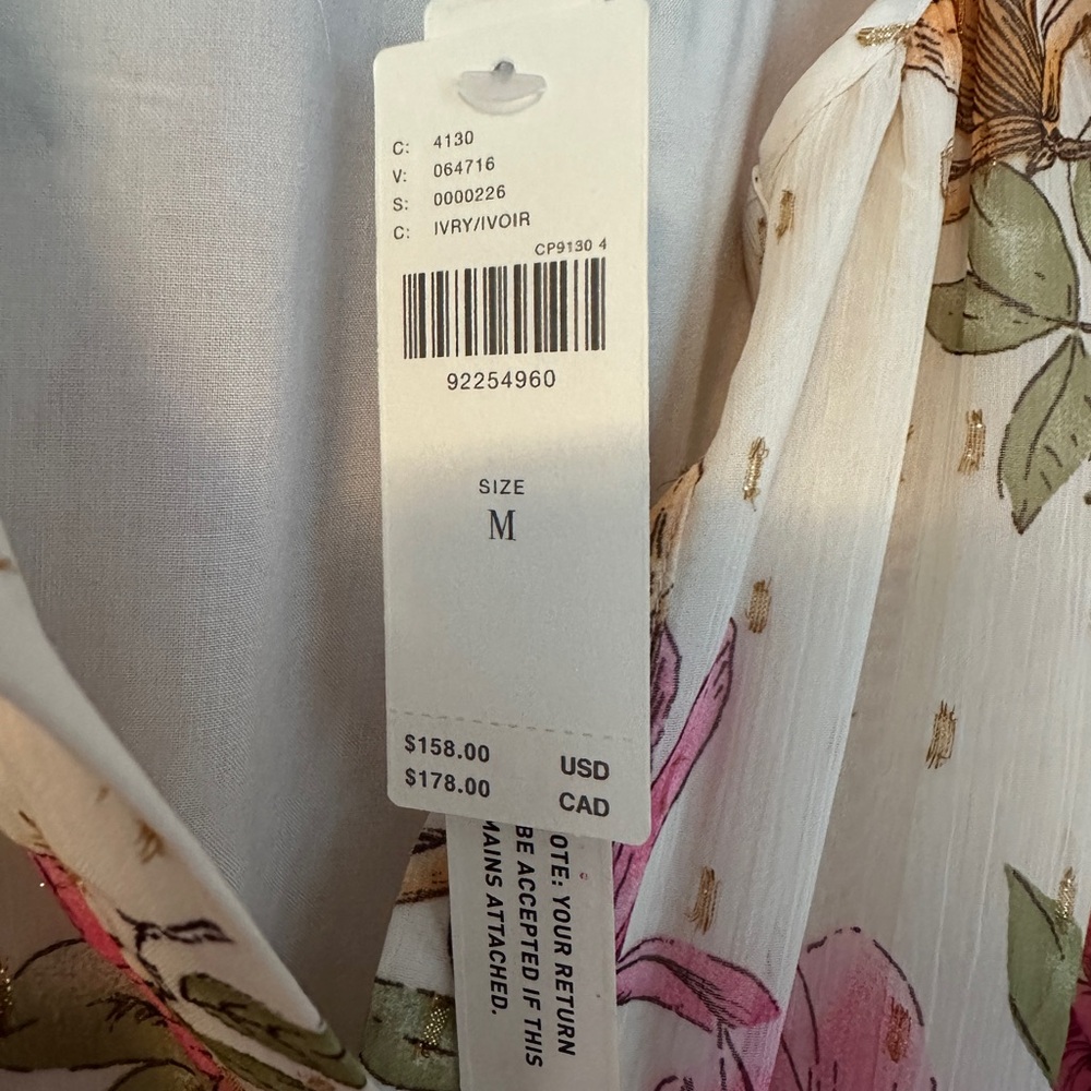 Maeve Cream Floral Mini Dress with Pink & Yellow Flowers - Picture 7 of 11